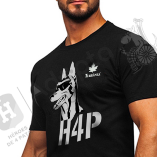Camiseta Miki negro logo Héroes de 4 Patas