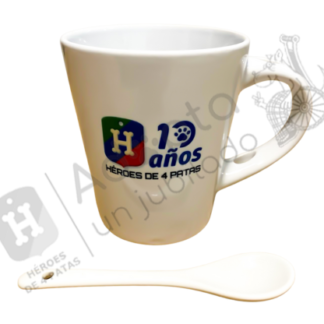 Taza 10 aniversario Héroes 4 Patas